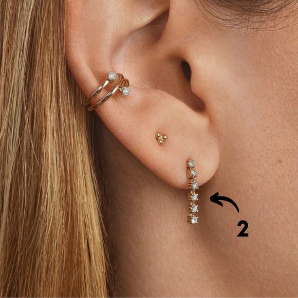 3 for $15 - Glam Earrings Collection Sparkly Drop Elegant Wedding Prom - Picture 5 of 15